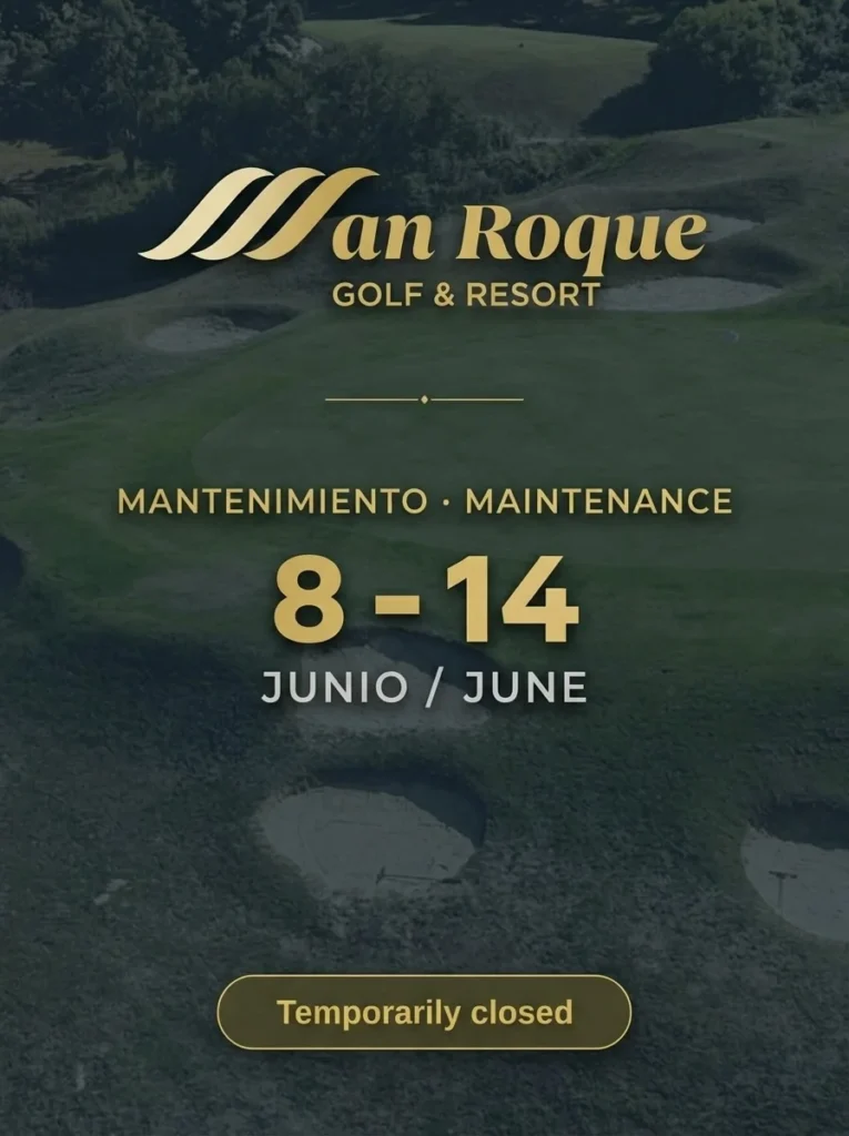 Vista del recorrido durante el cierre del campo San Roque por trabajos de mantenimiento de junio de 2026